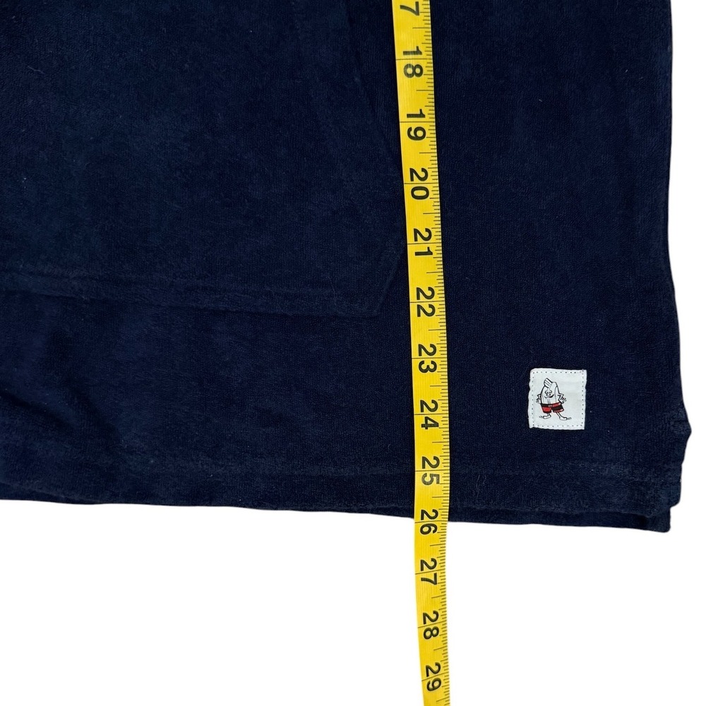 Birdwell Beach Britches Mens Navy Terry Cloth Baja Hoodie Birdie Patch Large - Picture 7 of 10